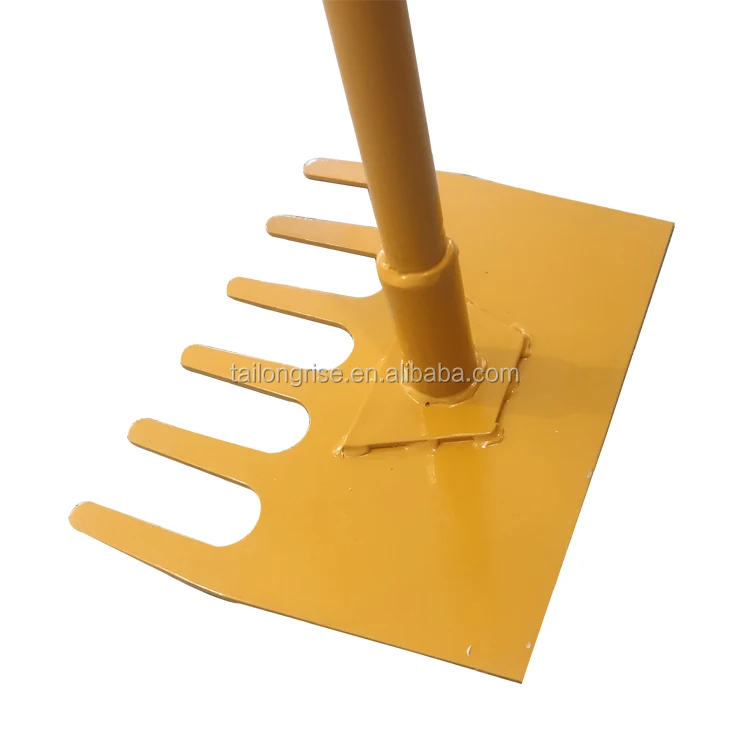 Fire Rake Hand Tool - Durable Steel Handle for Firefighting