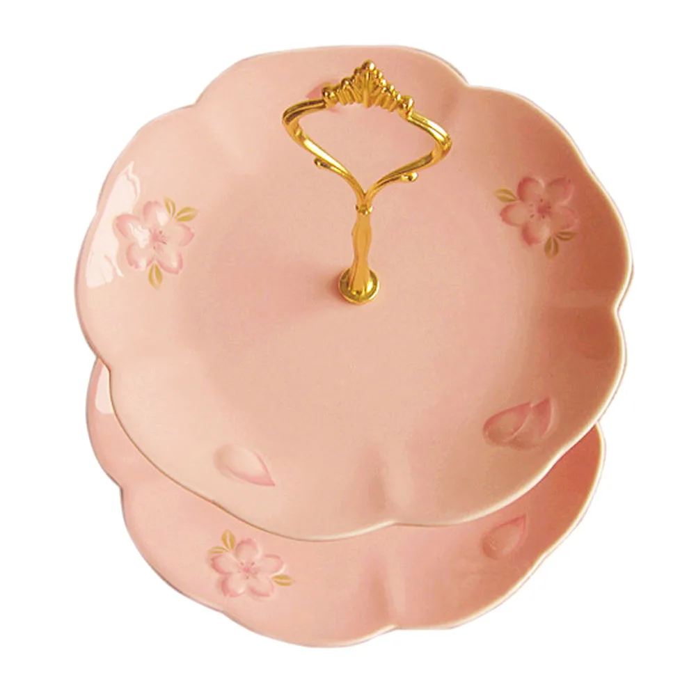 3 Tier Cake Cupcake Plate Stand Handle Hardware Fitting Holder