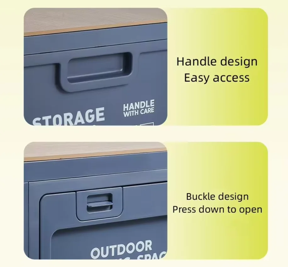 Double Sizes Opening Foldable Plastic Storage Box Stackable Foldable ...