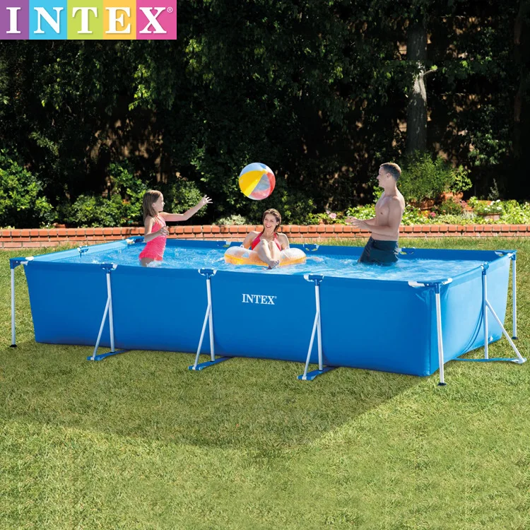 INTEX 28273 Pool - Durable 4.5M Rectangular Pipe Rack