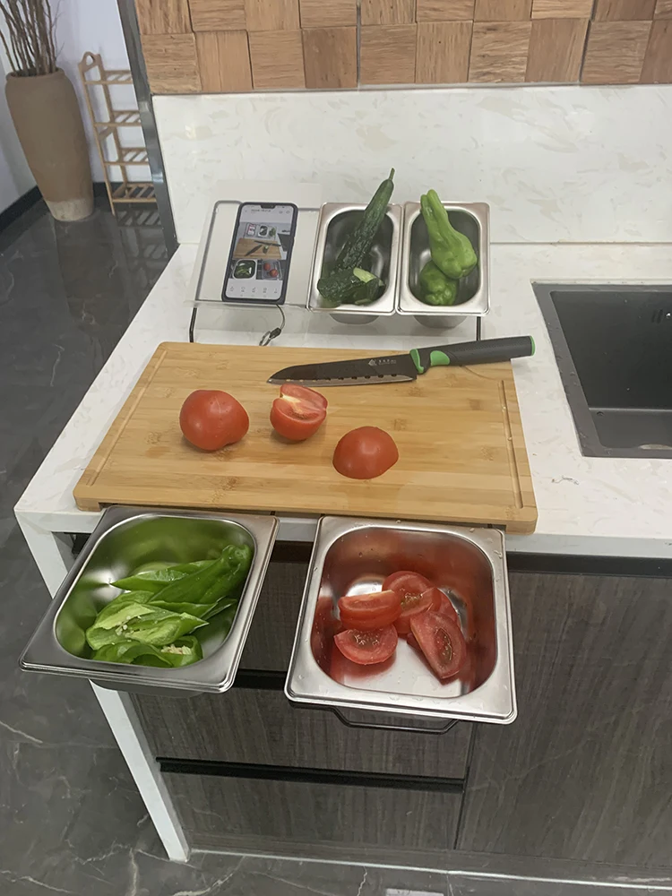 CROFTON Set di taglieri in bambù, 2 pezzi/Utensili da cucina