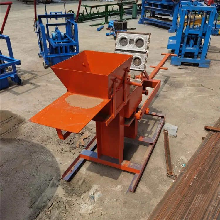 Manual Interlocking Red Clay Soil Brick Making Machine