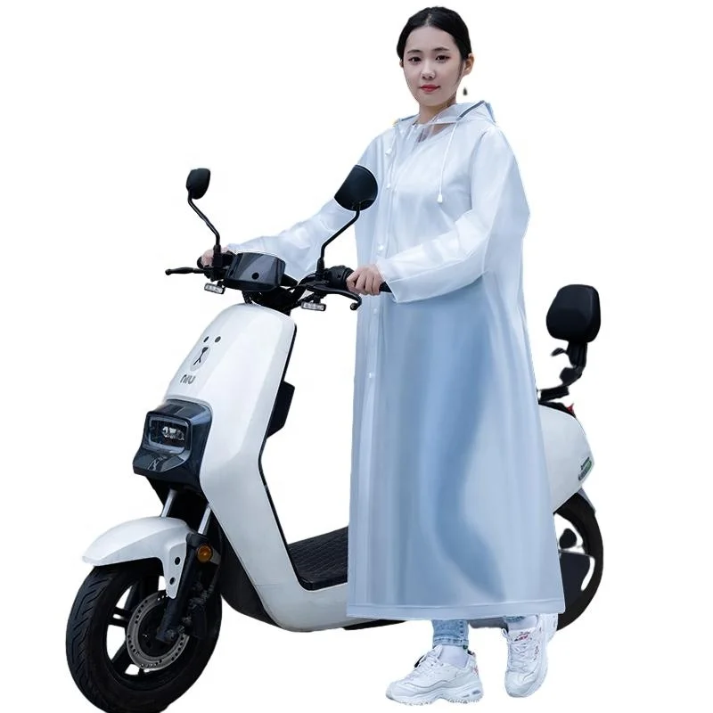 Long Plastic Waterproof Adults Quick-Dry Motorcycle Rain Coat for Boys and Girls for Camping