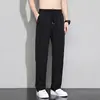 Straight leg pants in black