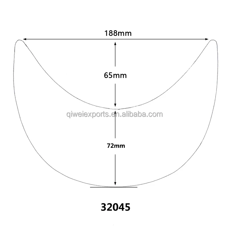 Plastic Cap Visor Cap Insert Brim 32045