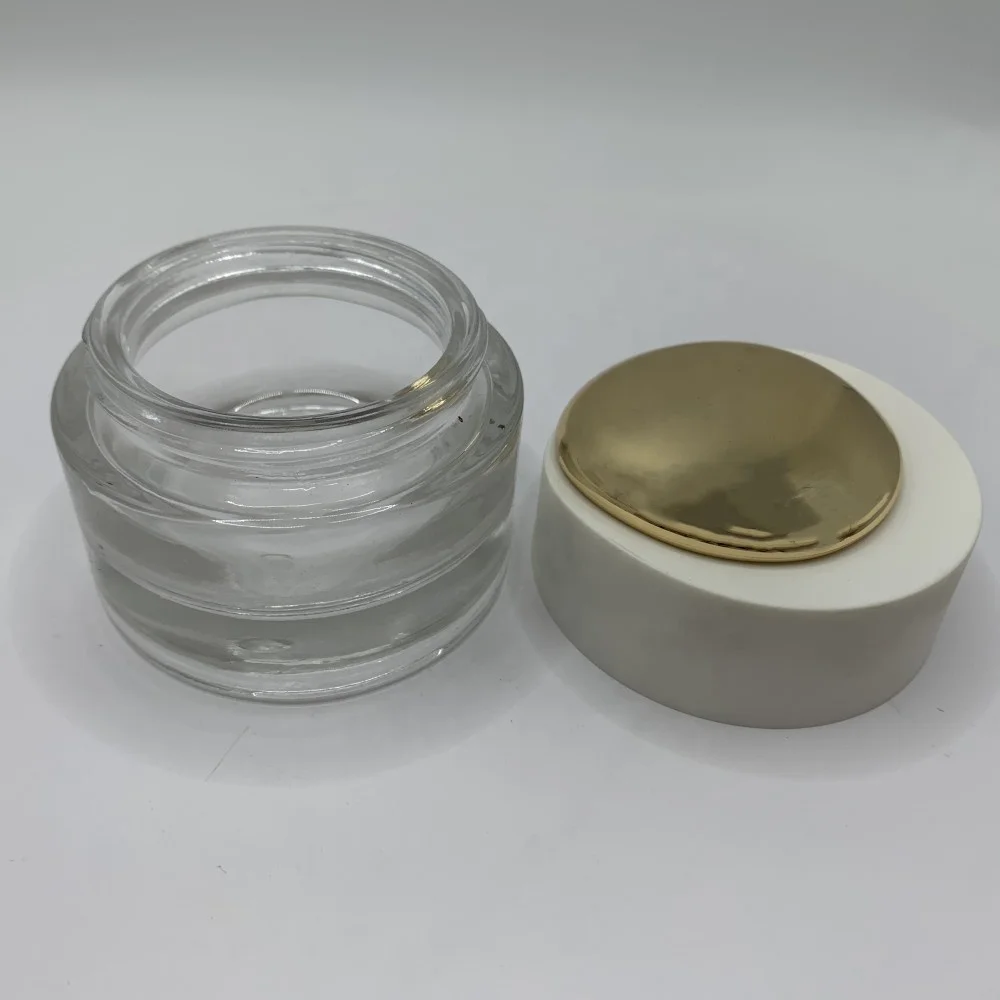 Empty 3m Bottle Cosmetic Packaging Cream Jar Double Wall Face Eye Cream Jar For Sale