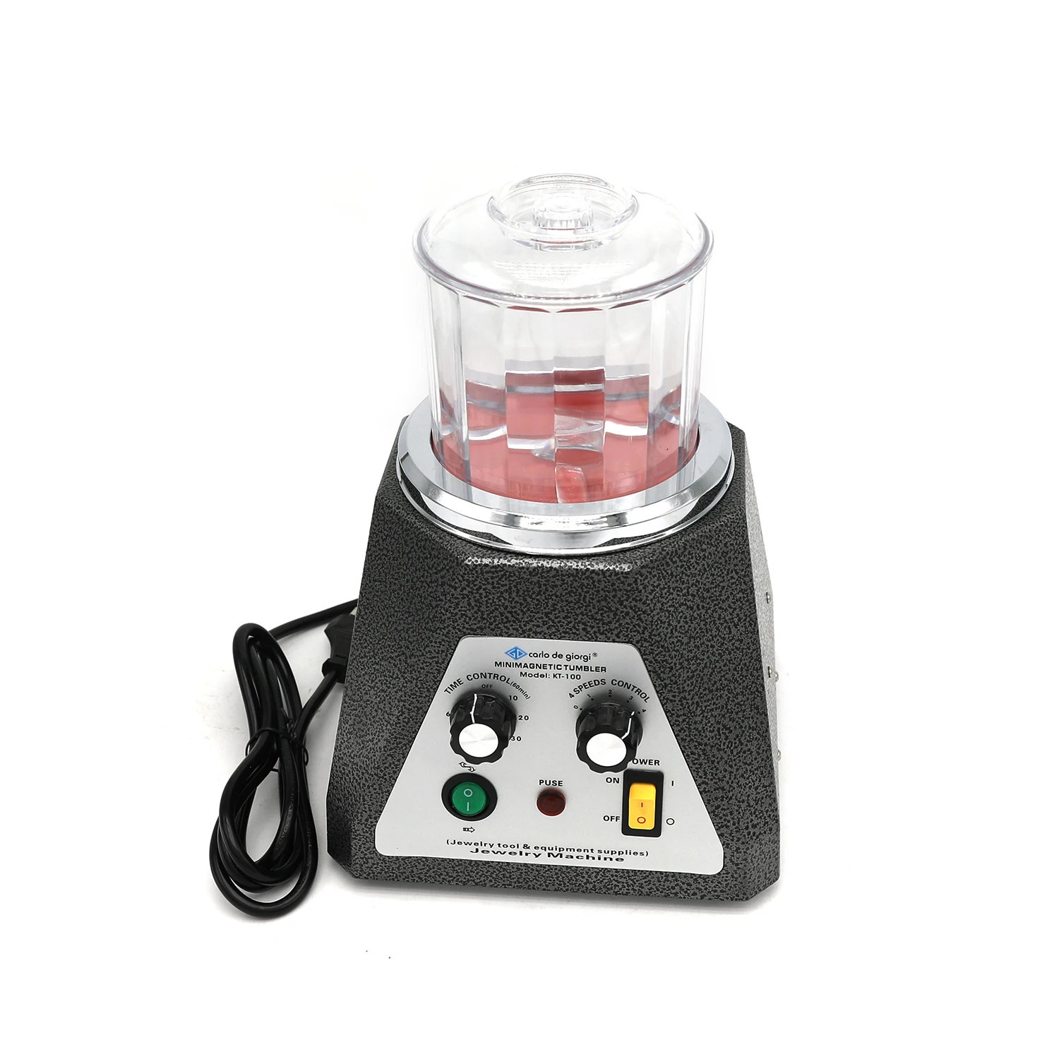 KT-100磁気タンブラージュエリーポリッシャーフィニッシャースーパー