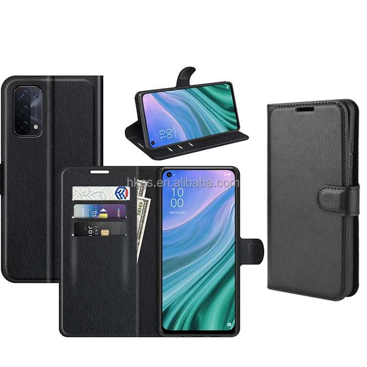 For Oneplus Nord CE 4 2 Lite N200 5G Black Pu Leather Flip Wallet Back Case Cover for OPPO K12X 5G