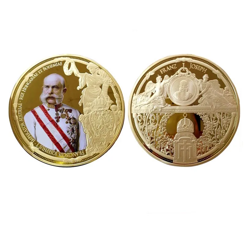 Folk Crafts Souvenir Collector Custom UV Printing Metal Doge Coin 1oz Fine Gold Coin