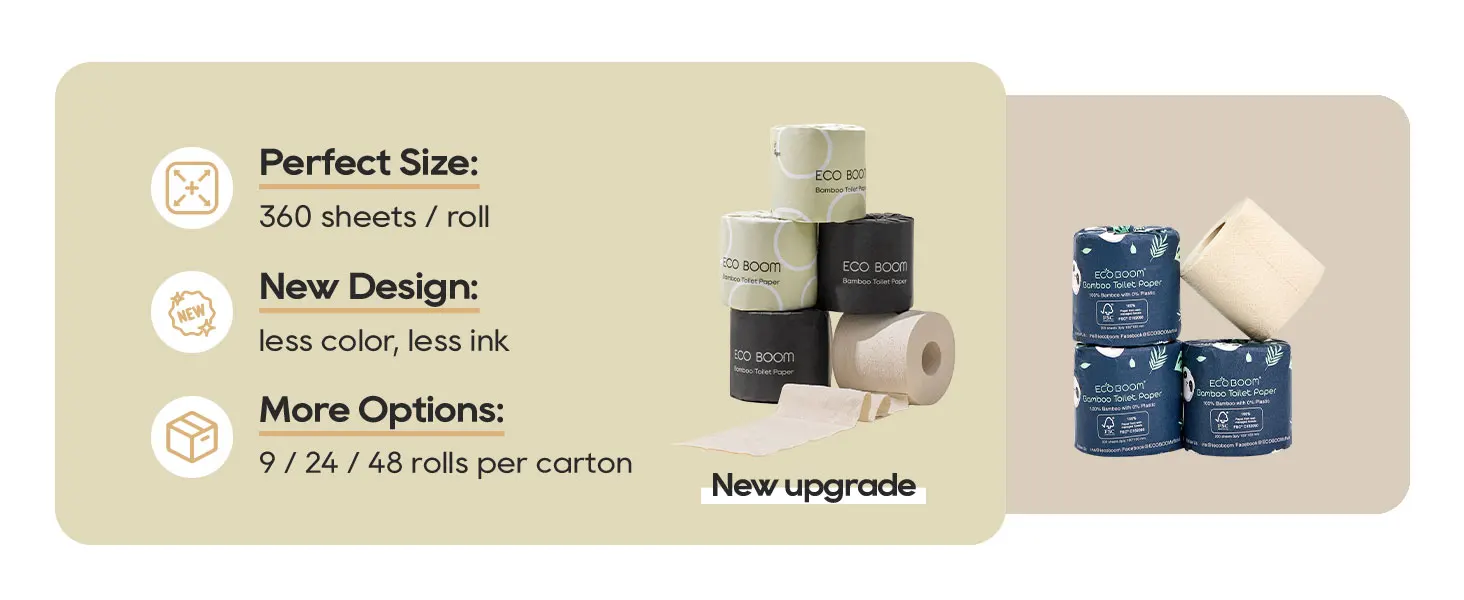 OEM Toilet natural color tissue absorbent hand bamboo paper towel use for toilet