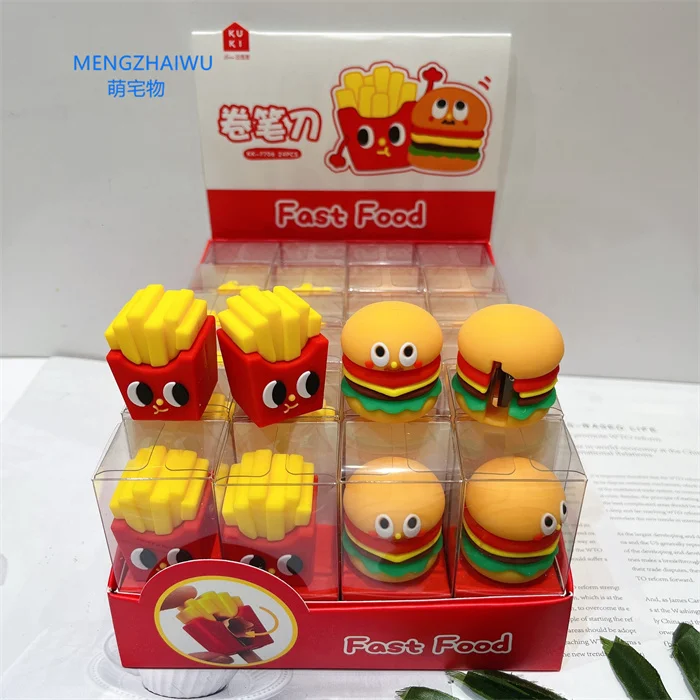 France School Items for Children Stationery Cartoon Animal Fancy Manual Small Pencil Sharpener