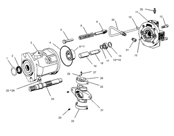 Excavator Hydraulic Pump Assembly 100-3259 0R-9645 Hydraulic Main Pump for CAT 416B 426B 428B 436B 438B Excavator Loader