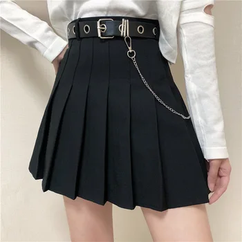 Harajuku Vintage Denim Skirt Women Black Side Split Bow High Waist A-Line Mini Skirts Summer Japanese Kawaii Streetwear