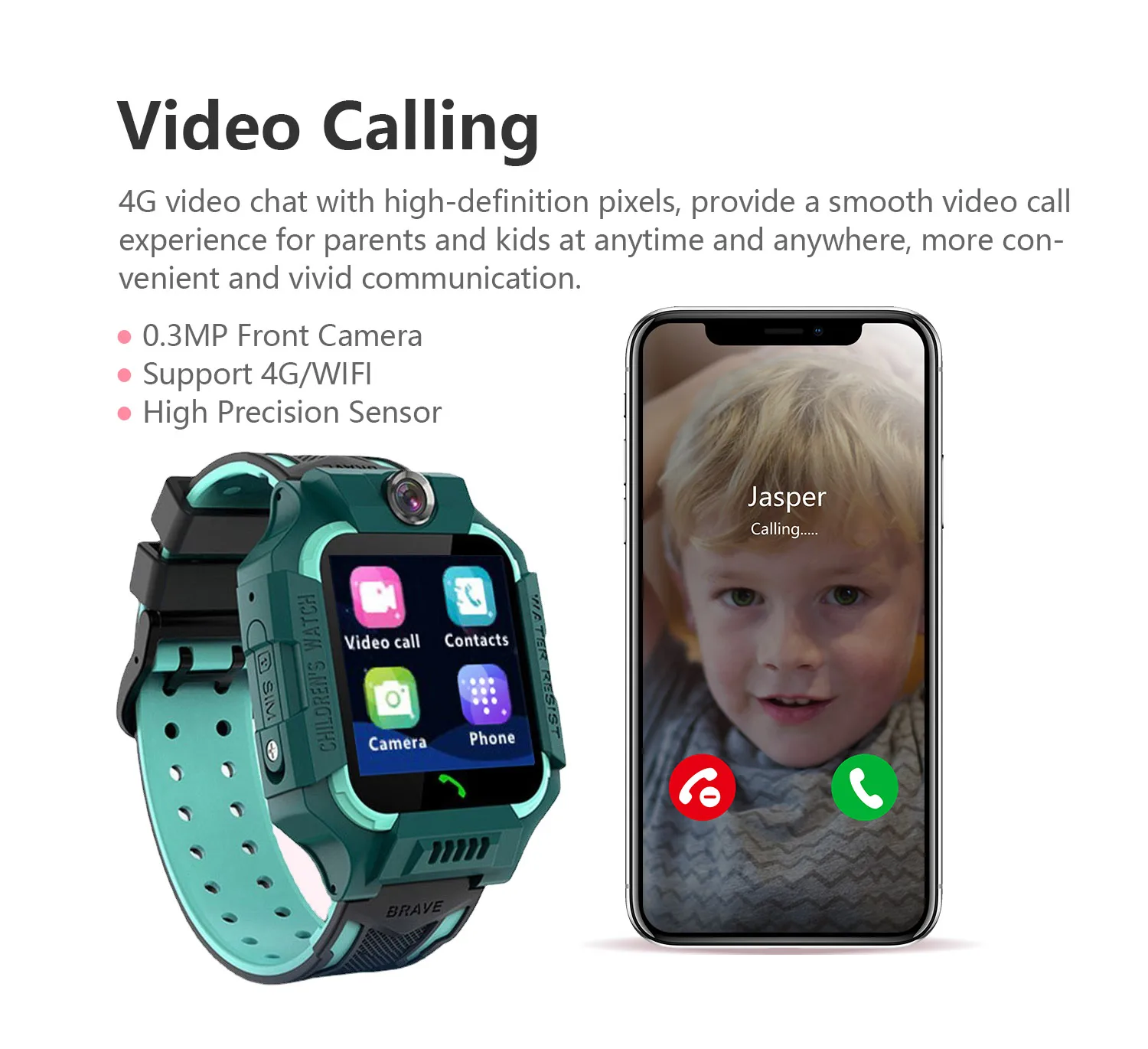 Z6F Large Capacity Battery Kids Smart Watch IP67 Waterproof Gps Tracker Video Call Sim Card 4G Kids Smart Watch for Children
