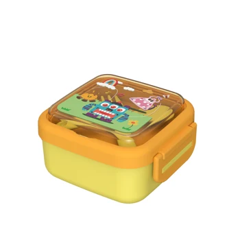 Kids lunch box with inner bowl multiple function usage food container dinning bento box