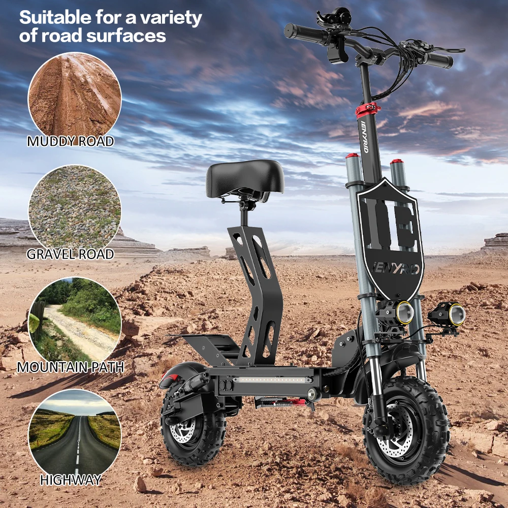 Original iENYRID ES20 Off-road Electric Scooter 2 Wheel all Terrain Popular 2400W 48V 55km/h with Ce Rohs Fcc Mountain scooter