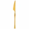 Dinner knife - matte gold