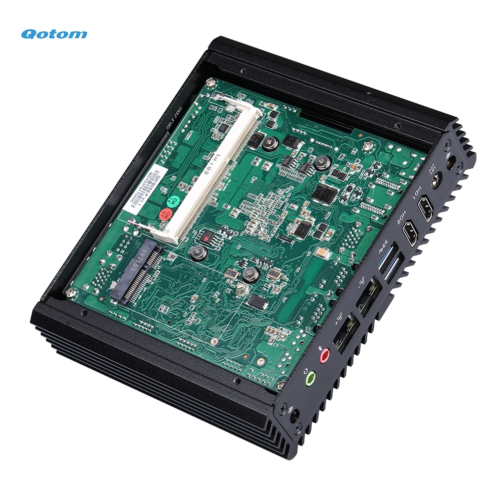 qotom mini pc q150s with celeron j3160 processor onboard quad
