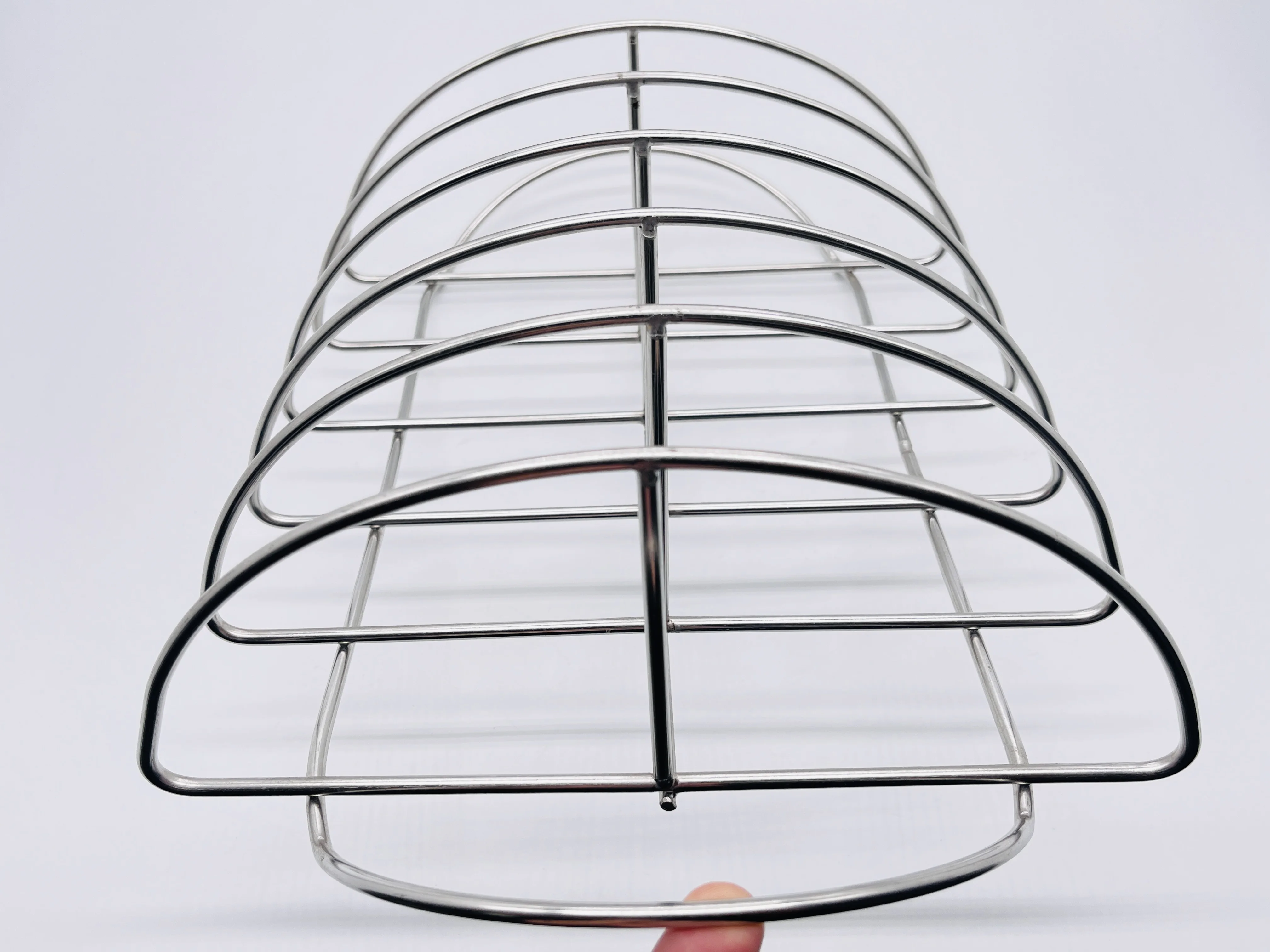 Factory Cheap Price Stainless Steel Reversible Roasting Rib Rack Out