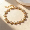 Bracciale in oro con diamanti bianchi