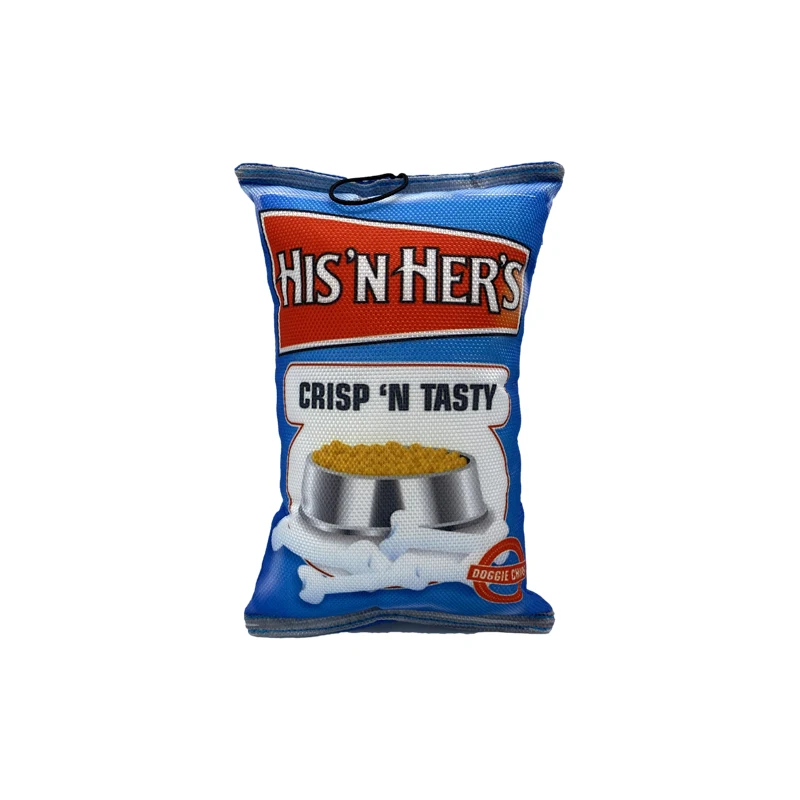 Customized Pet Dog Squeaky Interactive Toy Custom Chips Dog Toy  Soft Potato Chip Dog Toy