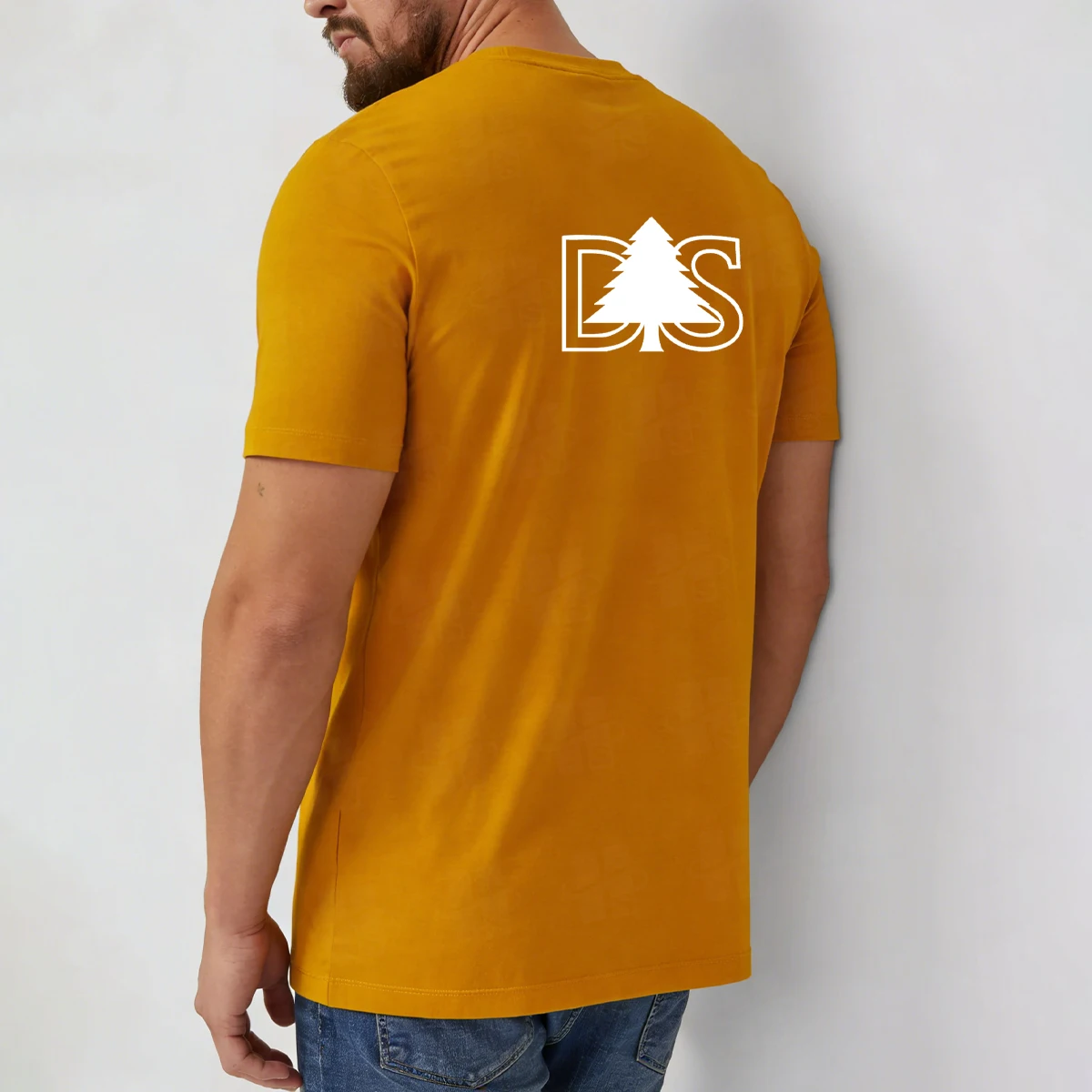 Wholesale Mens Caramel Color Heavyweight Cotton T Shirt Oversized Drop Shoulder Blank Oversized t Shirt