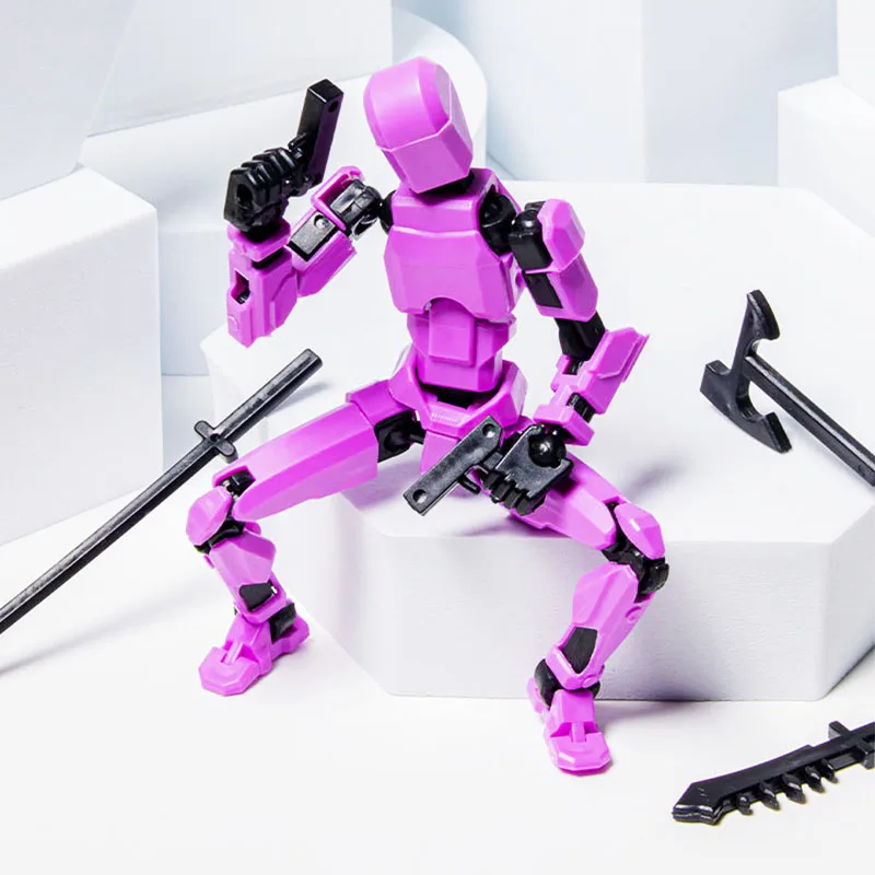 Custom Size Color Office Desktop Articulated Figure Toy Multi Joint Action Figure 3d Printed Creative Kids Mini Toys