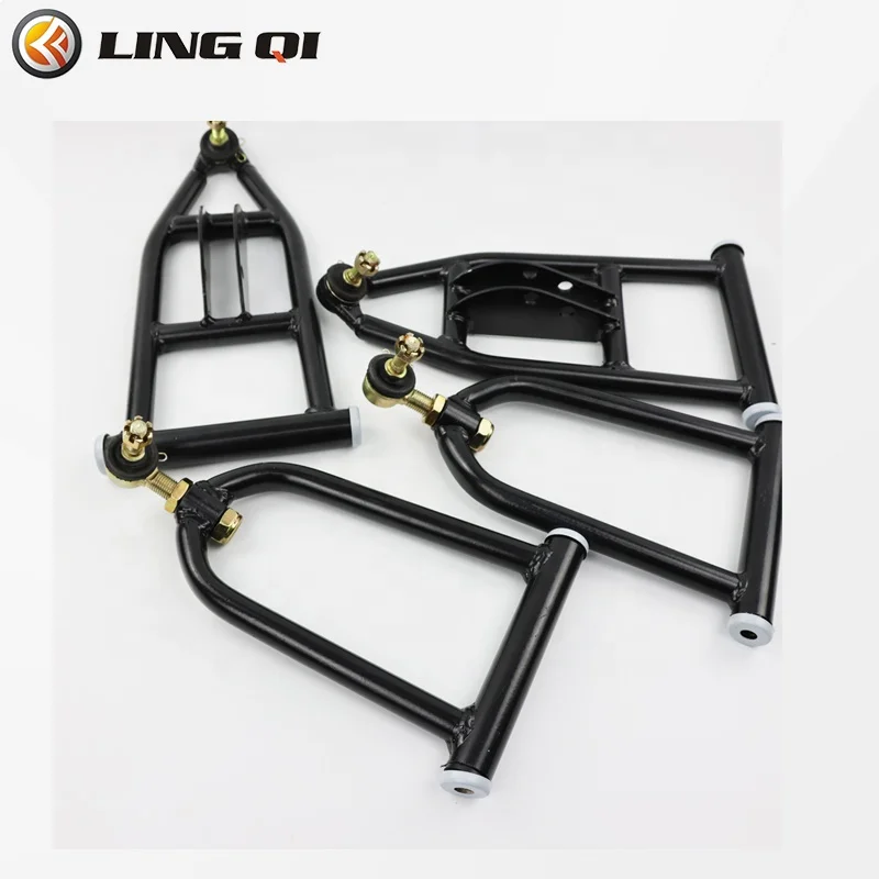 High Performance Front Suspension Shock Upper/Lower Swing Arm for Electric ATV Go Karts Four-wheeled Bike Parts