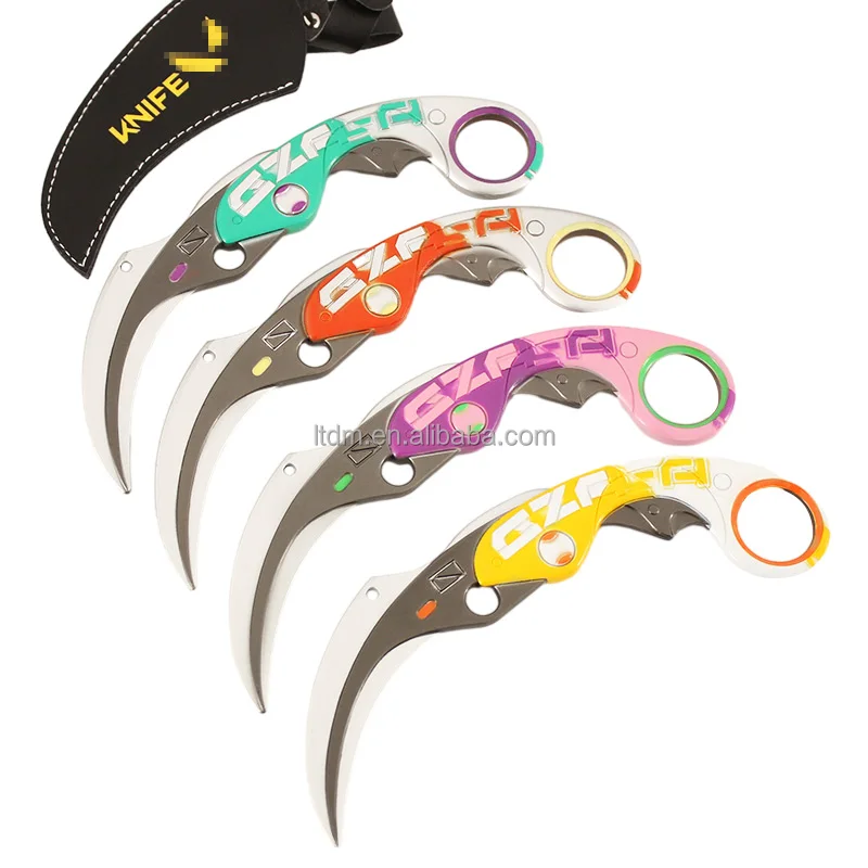 Best Quality Hot Game Valorant Knife 17cm 3d Big Toy Velocity Karambit ...