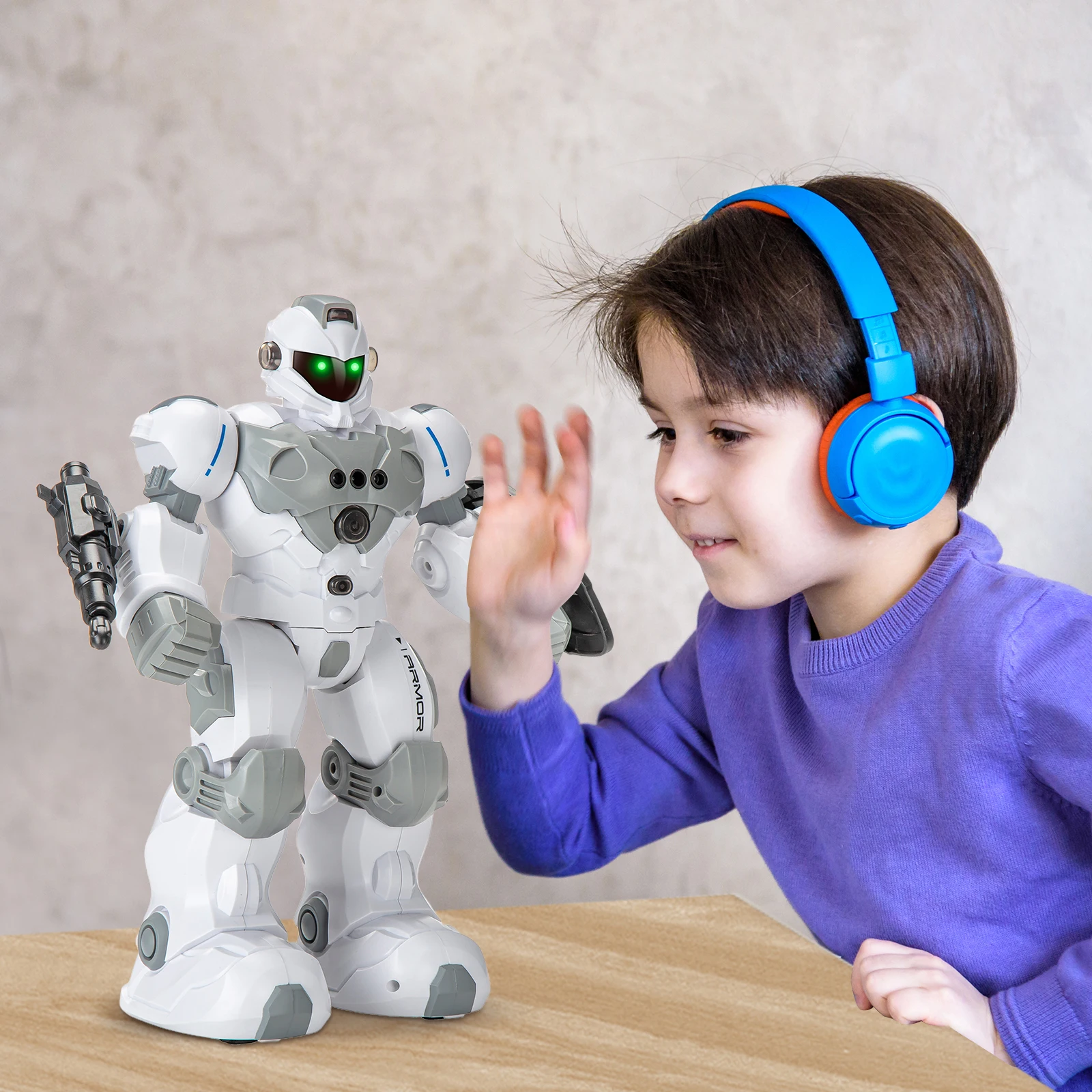 RC Robot Toys for Kids Remote Control Robots for Boys Programmable Light  Sound Dance Interactive Robot Toy Plastic Unisex ABS