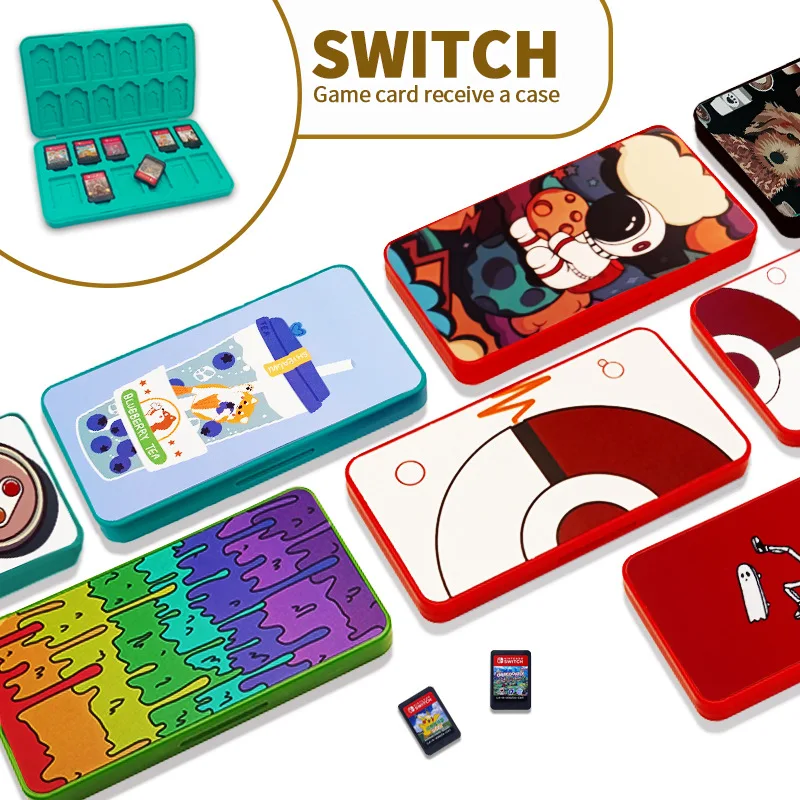 Switch Game Case Storage 24 Games Card and 24 Micro SD Cartridge Slots,  Switch Game Holder for Nintendo Switch/OLED/Lite, Portable Switch Game Card