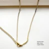 Catena a maglia quadrata 2,0 mm - Oro