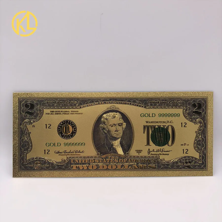 American 1 2 5 10 20 50 100 1000 5000 Billion Dollar Banknotes - 24k Gold &  Silver Foil Souvenir Gifts for Patriotism