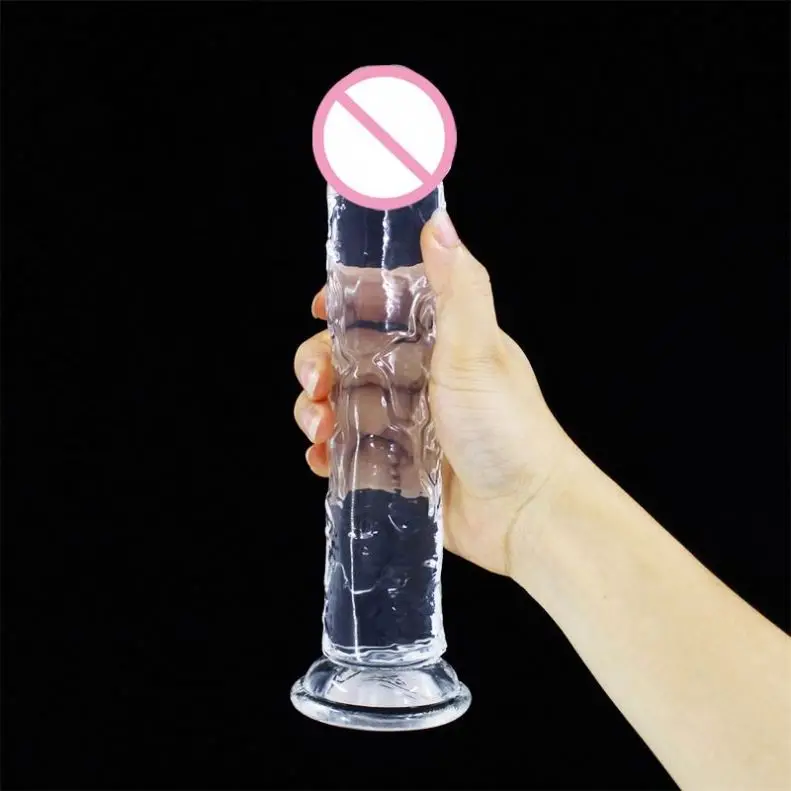 High Transparency Female Wearing Masturbator Egg Free Sex Toys Crystal Realistic Dildo for Women Sextoys