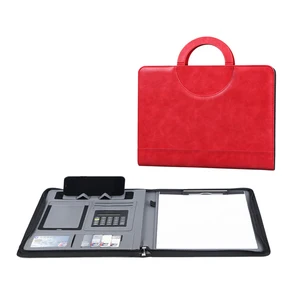 Waterproof Bag Pu Leather Office Multifunctional Portfolio Combination Tote Zipper Bag  Business File Bag