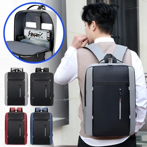 OMASKA Custom Logo Business Laptop Bag Travel Backpack Mochila Anti Theft Business USB Travel Backpack