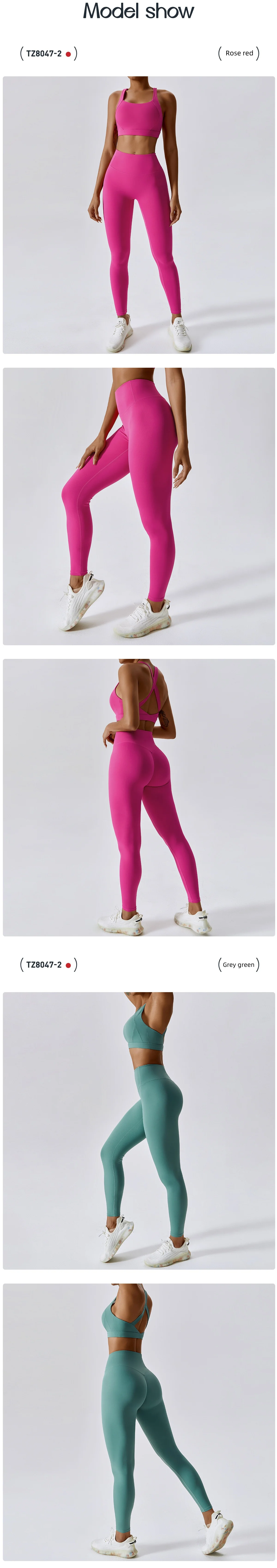 Woman Fitness Conjuntos Custom Short Plus Size 2024 New Women Two Piece 2 Pant Sport Cheap Legging Womens Logo High Yoga Set factory