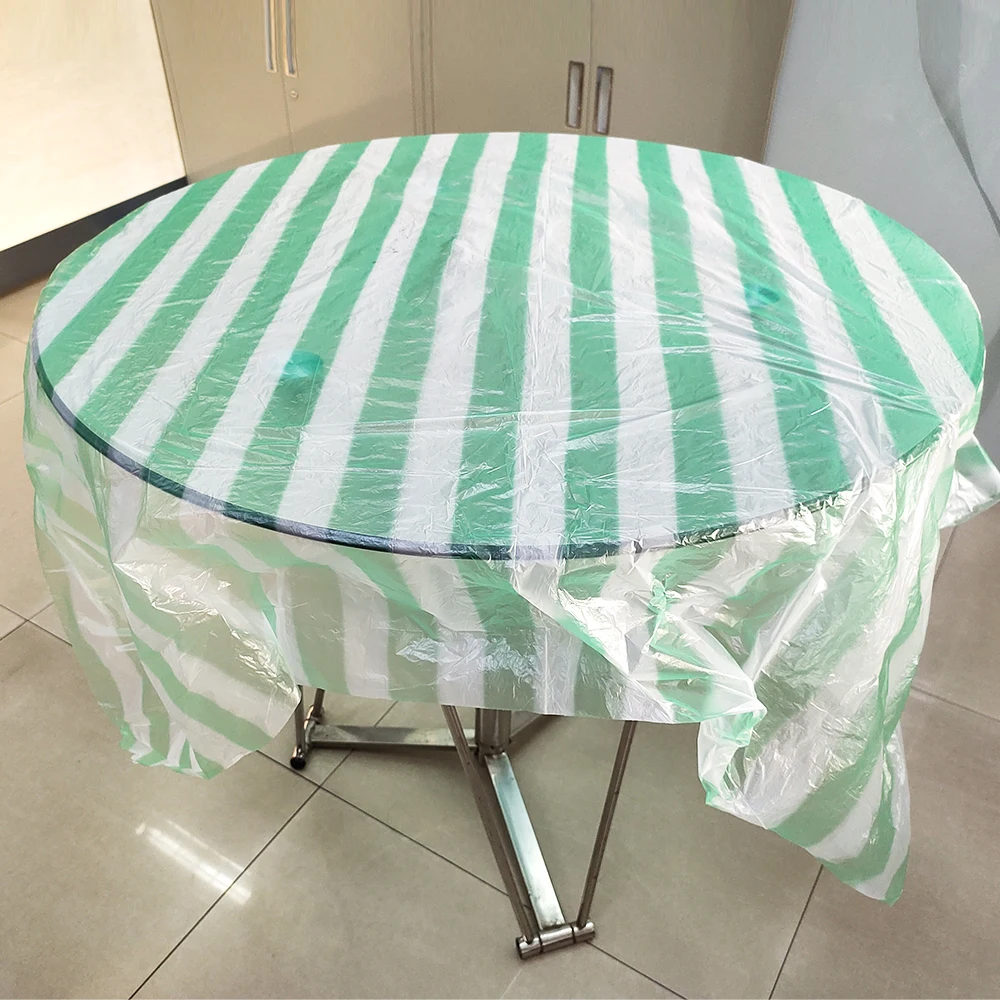 Waterproof Simple Convenience Rectangular Disposable Tablecloths Recycled Plastic Tablecloth