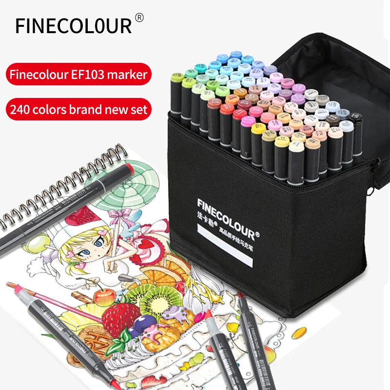 Finecolour EF103 Art Marker Pen Set 12 to 72 Colours