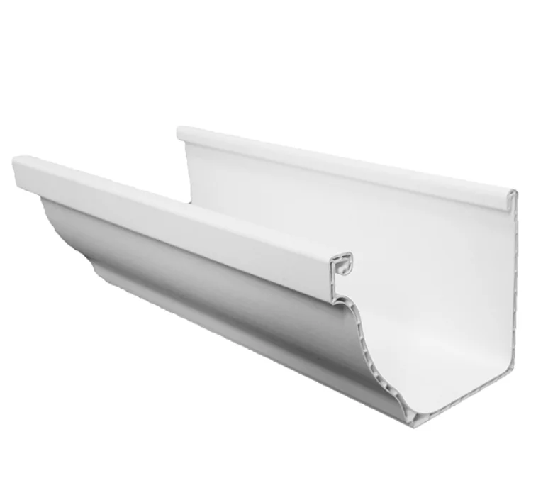 Building Material Export Low Price Half Round Water Aluminum Rectangular Gutter Rain Chain Gutter