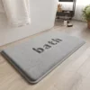 Memory Foam Bathroom Mat - Bath Grey