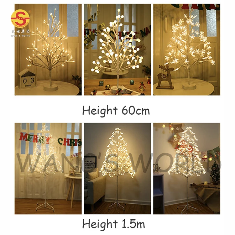 Artificial Christmas Tree Led Lights Diy Indoor Fairy Large Christmas