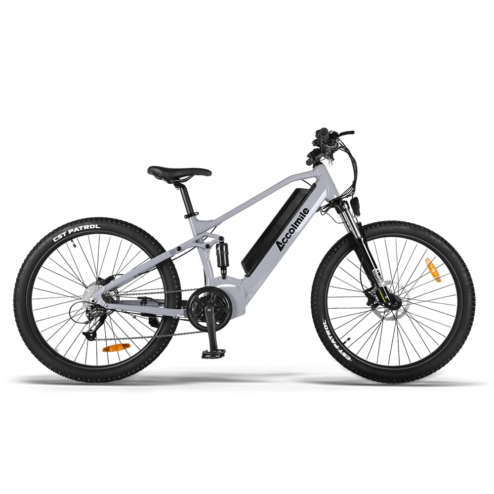 Accolmile Eu Warehouse Full Suspension Ebike Bafang 750w Bike Electric
