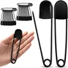 Stainless steel brooch - black electroplated