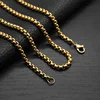 Catena a maglia veneziana in oro, 3 mm x 60 cm