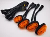 4 lampes avec couvercle ambré