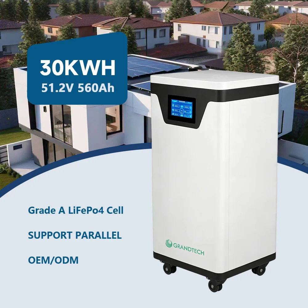 Lager i Polen: 30 kWh, 51,2 V, 560 Ah, LiFePO4-batteri med 8 000 cykler, litiumjärnfosfatbatteri för solenergilagringssystem