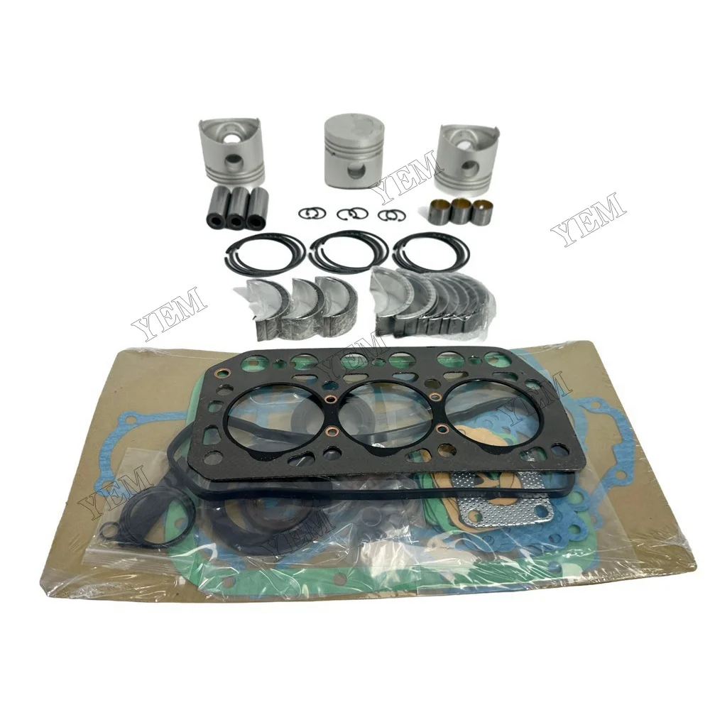 Engine Rebuilding Kit With Cylinder Gasket Set Piston Rings Bearings for Mitsubishi K3E Engine Replacement Parts 4