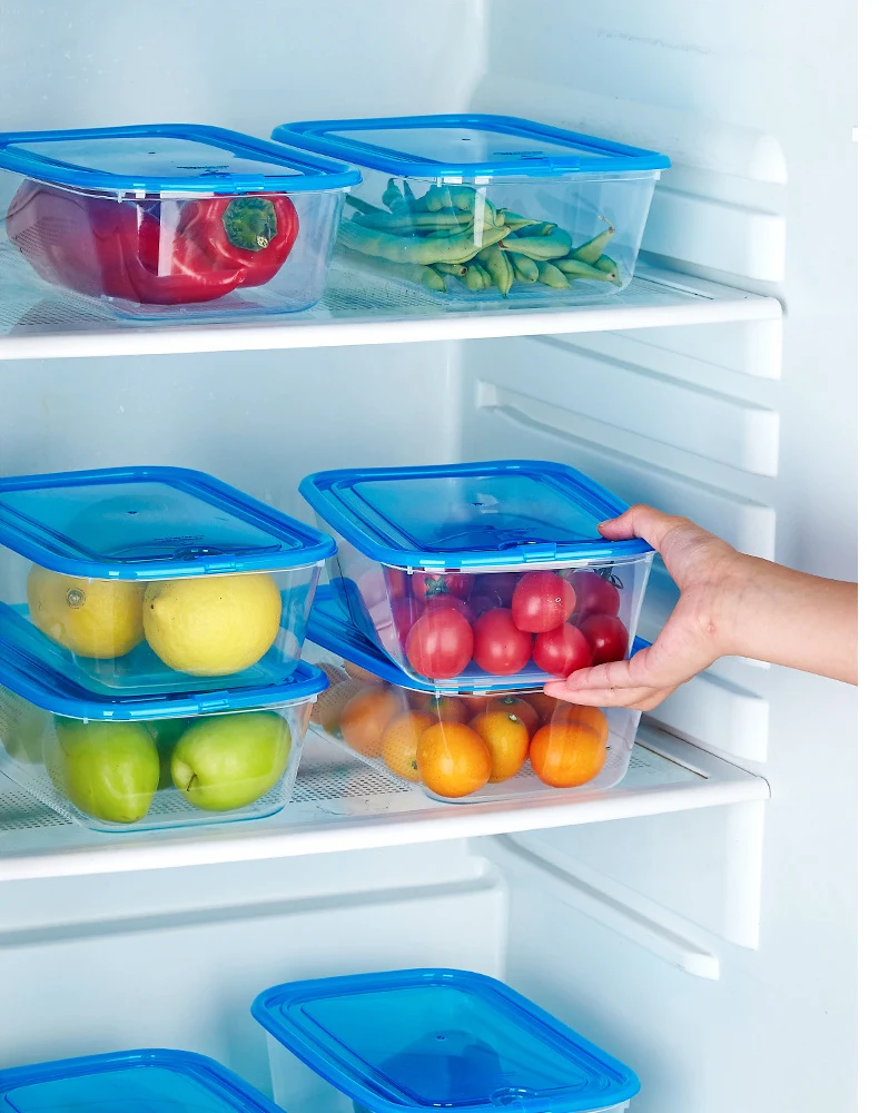 Kitchen Plastic Airtight Food Storage Container Set For Meal And Snack
