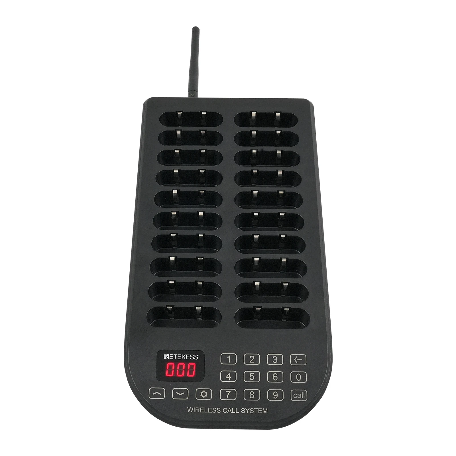Wireless IP67 Waterproof Cross-border Anti-lost Alarm Restaurant Pager System Long Range With 20 Buzzer Pagers Retekess TD169